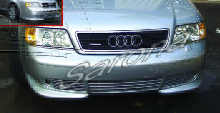 Custom Audi A6  Sedan Front Add-on Lip (1998 - 2004) - $249.00 (Part #AD-005-FA)